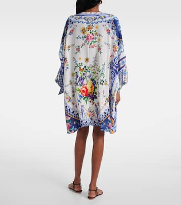 Embellished printed silk crêpe kaftan | Camilla