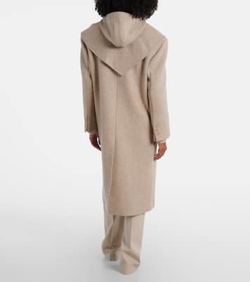 Hooded wool and silk coat | Magda Butrym