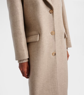 Hooded wool and silk coat | Magda Butrym
