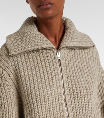Ribbed-knit alpaca and yak wool cardigan | Lemaire