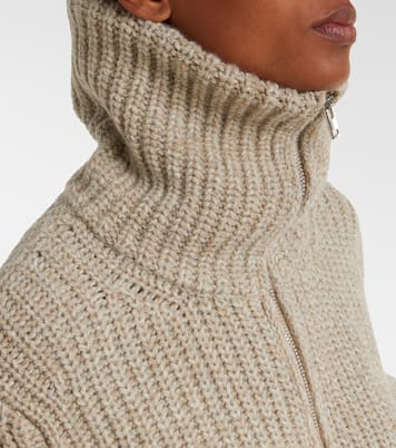 Ribbed-knit alpaca and yak wool cardigan | Lemaire