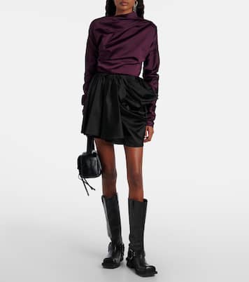 Draped miniskirt | Ganni