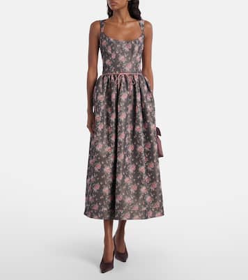 Robe midi Apple à fleurs | Markarian