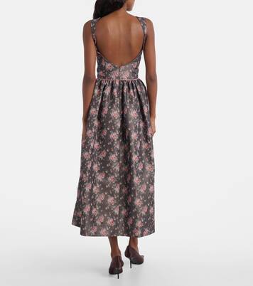 Robe midi Apple à fleurs | Markarian