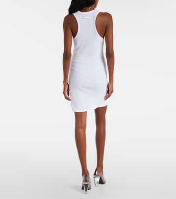 Ribbed-knit cotton jersey minidress | Jean Paul Gaultier