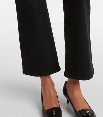 Jeans flared cropped Vivian a vita alta | Khaite