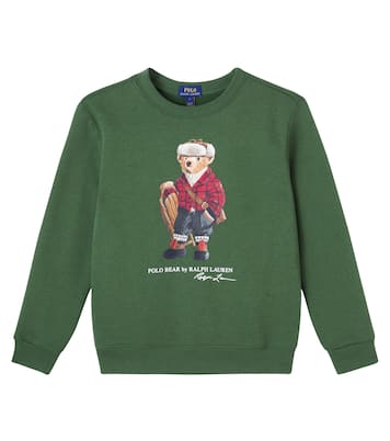 Polo Bear cotton-blend jersey sweatshirt | Polo Ralph Lauren Kids