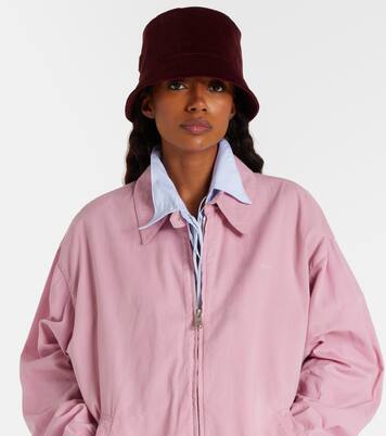 Cotton corduroy bucket hat | Prada