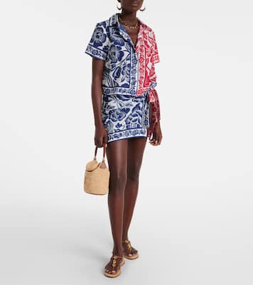Cashew And Birds cotton shirt | Farm Rio