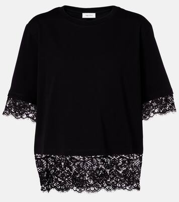 Cotton lace T-shirt | McQueen
