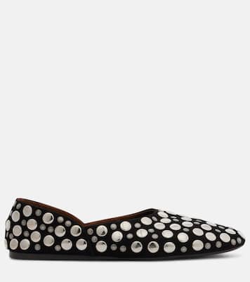 Verzierte Slip-Ons Jane aus Veloursleder | Khaite