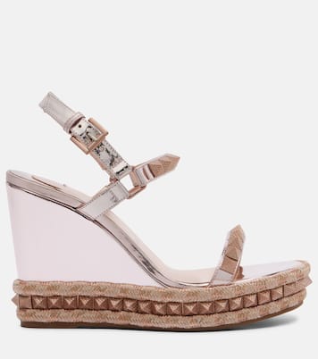 Pyraclou 100 leather espadrille sandals | Christian Louboutin