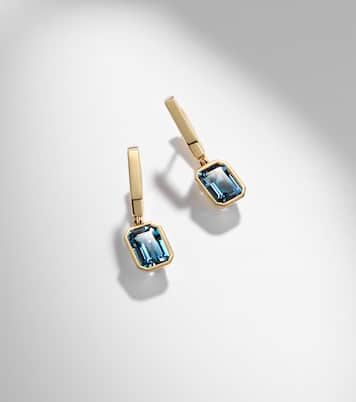 Orecchini pendenti in oro 18kt (750/1000) con topazio | Bucherer Fine Jewellery