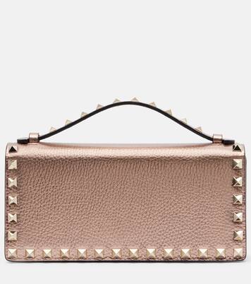 Rockstud Mini metallic leather crossbody bag | Valentino Garavani