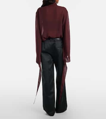 Weite Hose Brickell aus Satin | The Frankie Shop