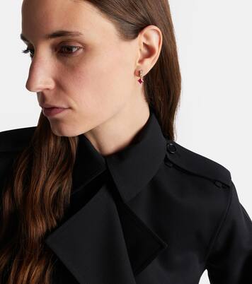 Ohrringe aus 14kt Gelbgold (585/1000) mit Diamanten, Saphiren und Rubinen | Stone and Strand