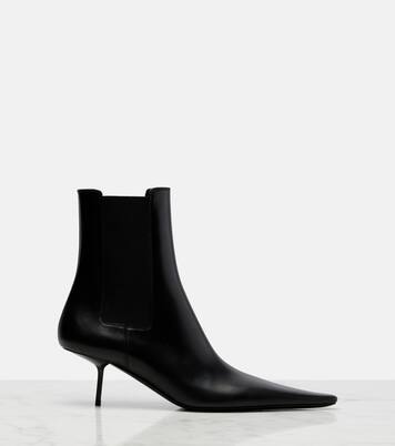 Victoire 55 leather ankle boots | Saint Laurent