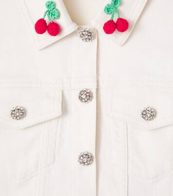 Veste en jean à cristaux | Self-Portrait Kids