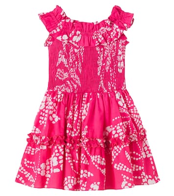 Bedrucktes Kleid Amber aus Baumwolle | Poupette St Barth Kids