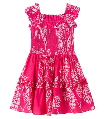 Bedrucktes Kleid Amber aus Baumwolle | Poupette St Barth Kids