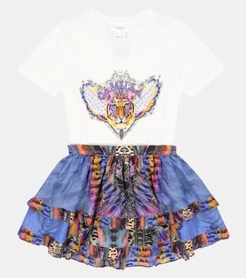 Embellished printed cotton T-shirt | Camilla Kids