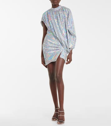 Mini-robe holographique | The Attico