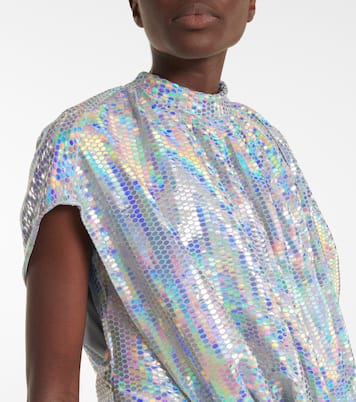 Mini-robe holographique | The Attico