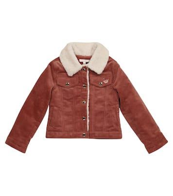 Stretch-cotton corduroy jacket | Chloé Kids