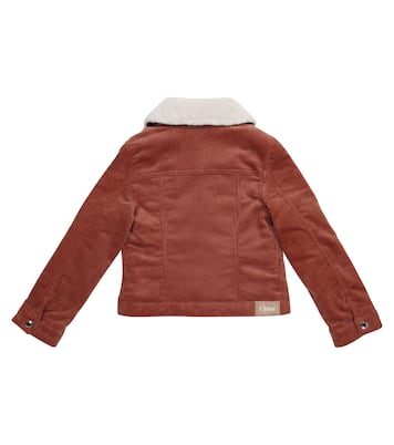 Stretch-cotton corduroy jacket | Chloé Kids