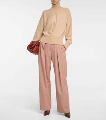 Cutout cashmere-blend knit sweater | Victoria Beckham