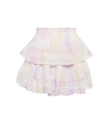 Ruffled cotton miniskirt | LoveShackFancy