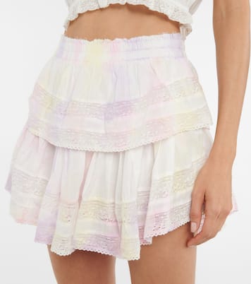 Ruffled cotton miniskirt | LoveShackFancy