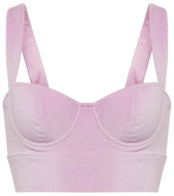 Cole corduroy bustier top | Alex Perry