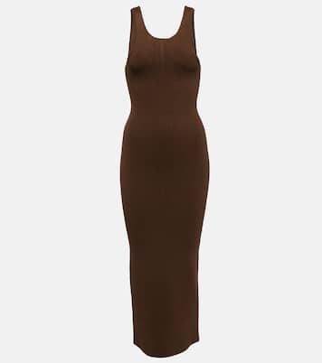 Ribbed-knit tank midi dress | Toteme