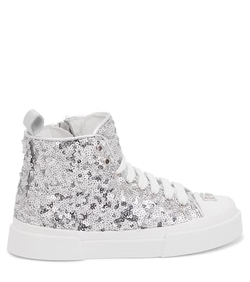 Portofino sequined sneakers | Dolce&Gabbana Kids