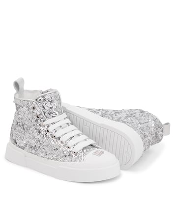 Portofino sequined sneakers | Dolce&Gabbana Kids