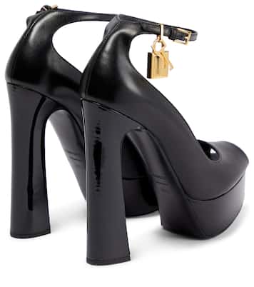 Padlock platform leather sandals | Tom Ford