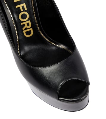 Padlock platform leather sandals | Tom Ford