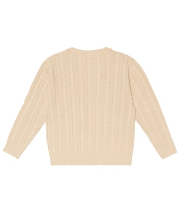 Pullover in lana a trecce | Il Gufo