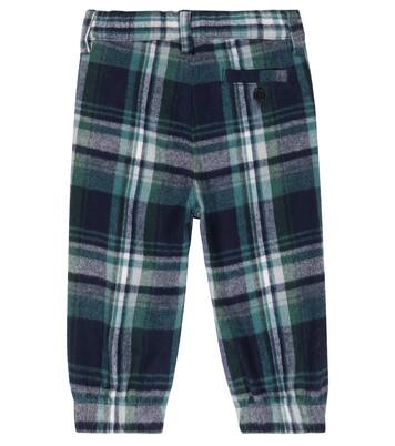 Bébé – Pantalon en coton à carreaux | Il Gufo