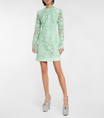Embroidered cotton-blend minidress | Giambattista Valli
