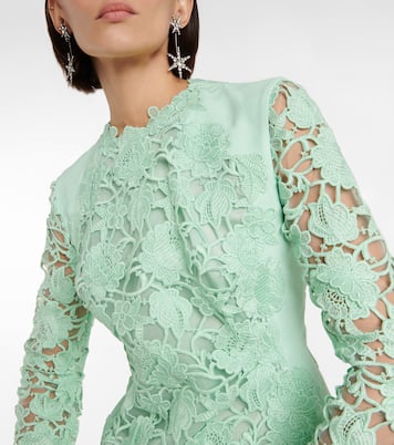Embroidered cotton-blend minidress | Giambattista Valli