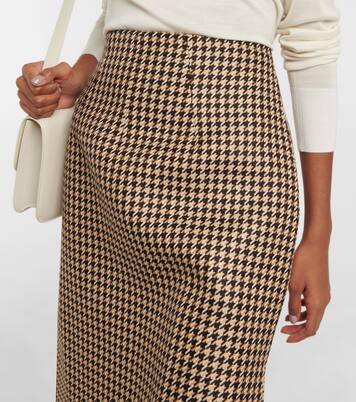 Noah houndstooth pencil skirt | Emilia Wickstead