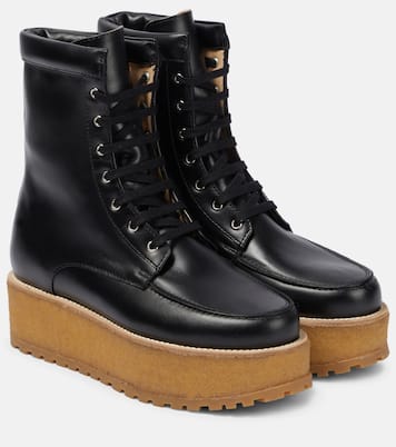 Bottines David à plateforme en cuir | Gabriela Hearst