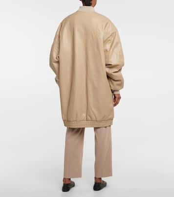 Oversize-Jacke aus Lederimitat | The Frankie Shop