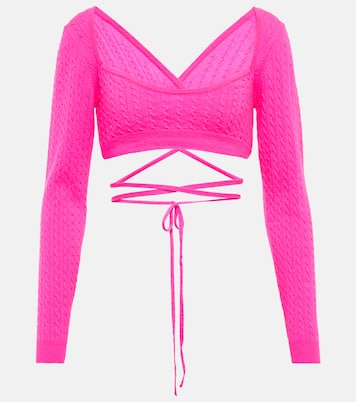 Pullover cropped in lana e cashmere | Patou