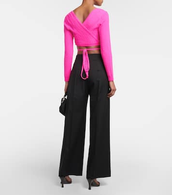 Pullover cropped in lana e cashmere | Patou