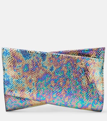 Clutch Loubitwist de piel iridiscente | Christian Louboutin
