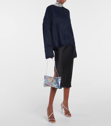 Clutch Loubitwist de piel iridiscente | Christian Louboutin