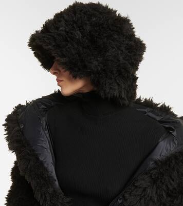 Bird faux fur bucket hat | Goldbergh